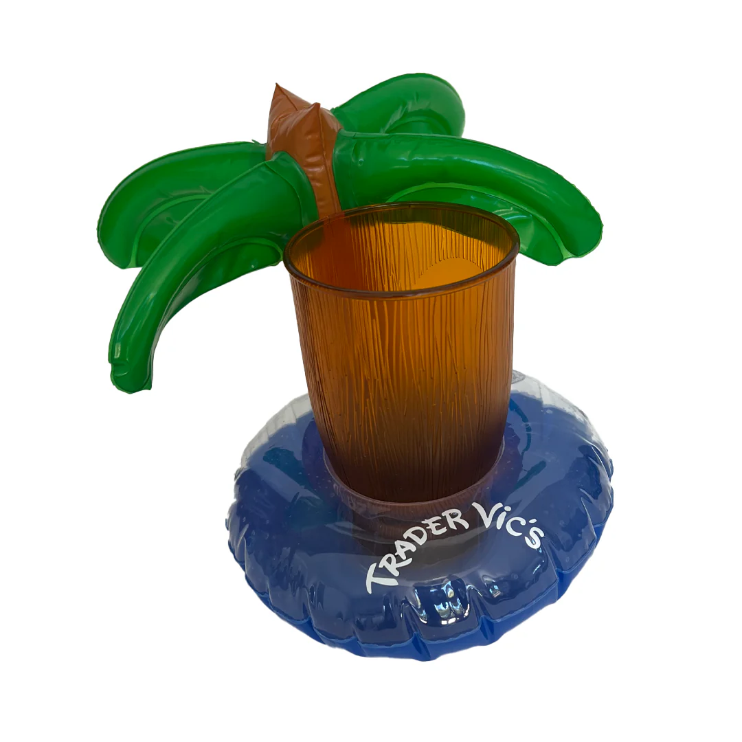 INFLATABLE PALM TREE DRINK COASTER - Image 2